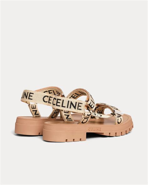 celine black double strap sandal|celine ladies shoes.